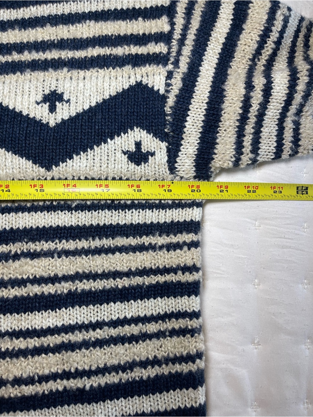 Vintage Lauren Ralph Lauren Knit Crewneck Sweater
Women's Medium Navy Cream Cozy - Picture 8 of 10